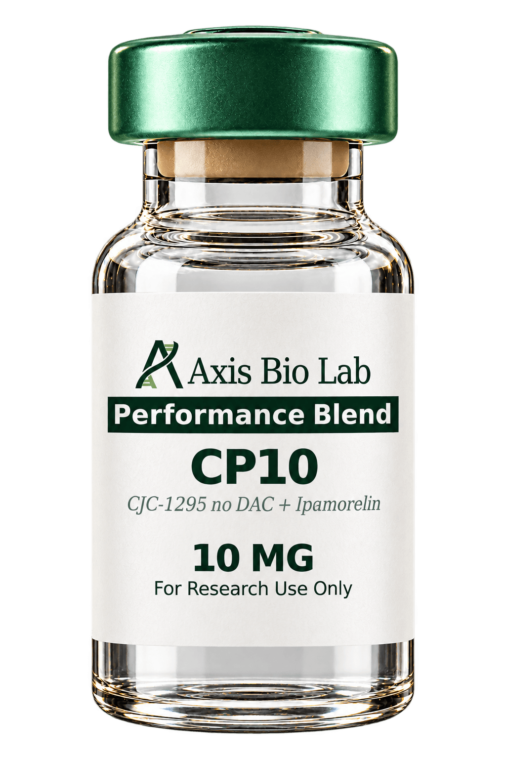 CP10 (Performance) 10 MG Axis Bio Lab vial mockup