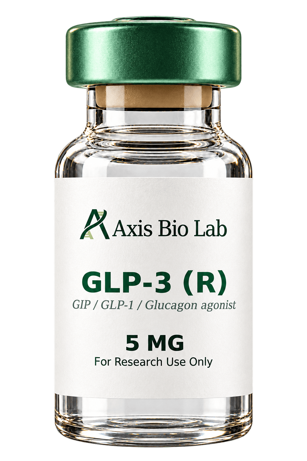 GLP-3 (R) 5 MG Axis Bio Lab vial mockup